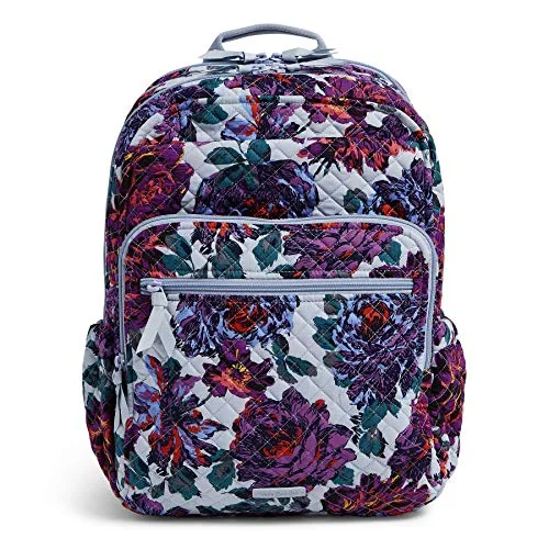 Classic backpacks with modern upgradesVera Bradley Signature Cotton XL Campus Backpack, Neon Blooms