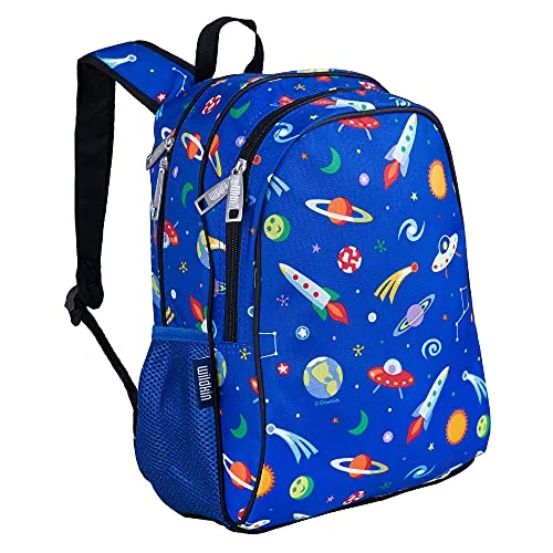 Travel backpacks with wheelsWildkin 15 Inch Kids Backpack for Boys & Girls, 600-Denier Polyester Backpack for Kids, Features Padded Back & Adjustable Strap, Perfect for School & Travel Backpacks, BPA-free (Out of this World)