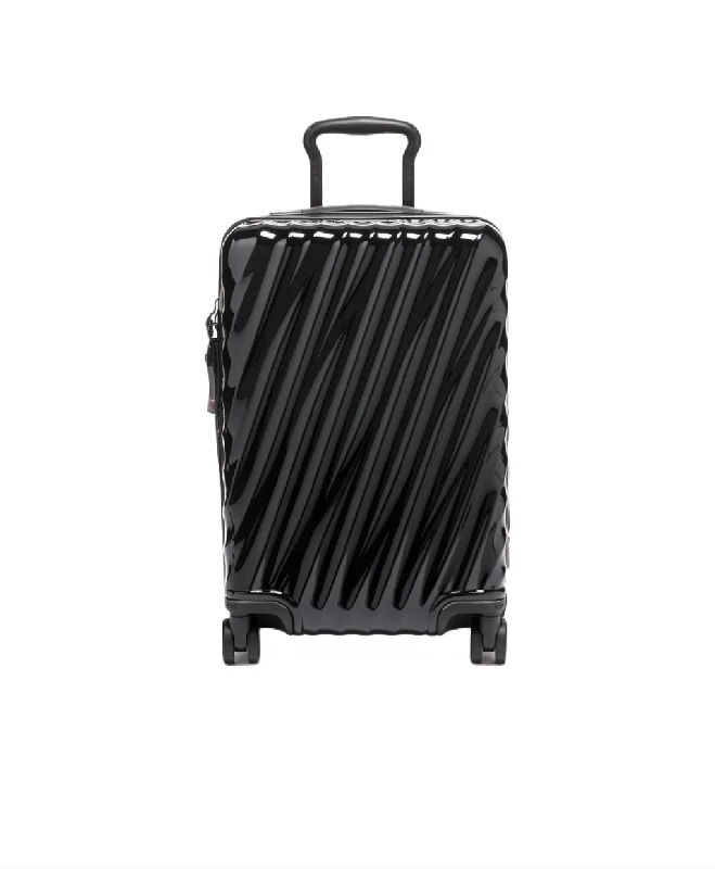 suitcase with comfortable handles for lifting-Final Sale- TUMI 19 DEGREE International Hardside Expandable Carry-On Spinner- floor model