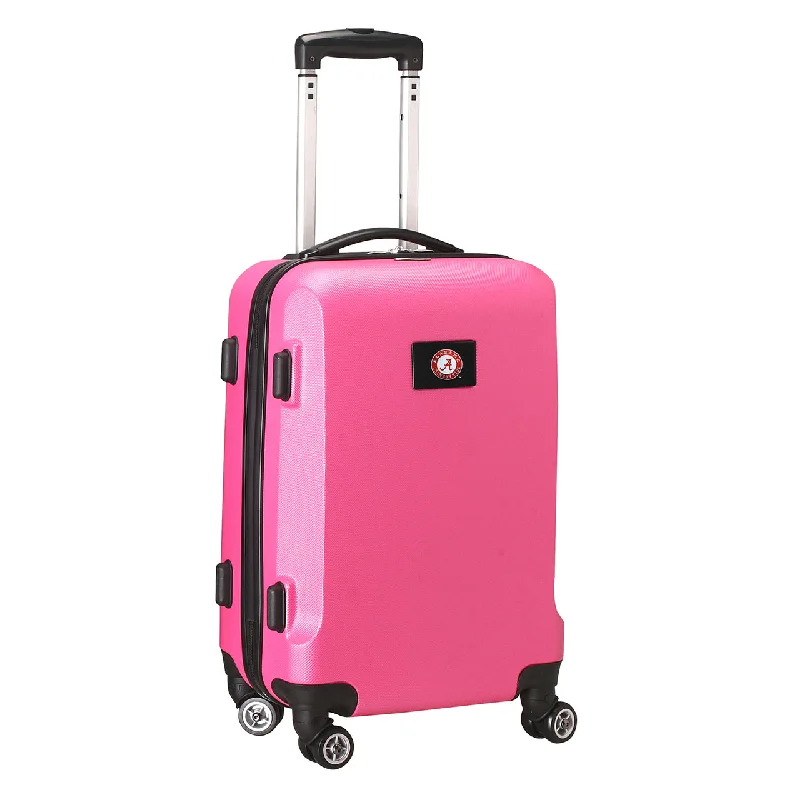 suitcase for personal travel organization-Alabama Crimson Tide 20" Pink Domestic Carry-on Spinner