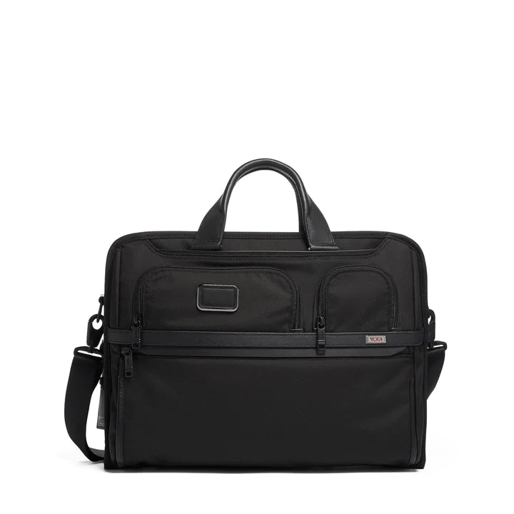 business briefcase with tablet compartment -TUMI Alpha 3 Compact Large Screen Laptop Zippered Briefcase