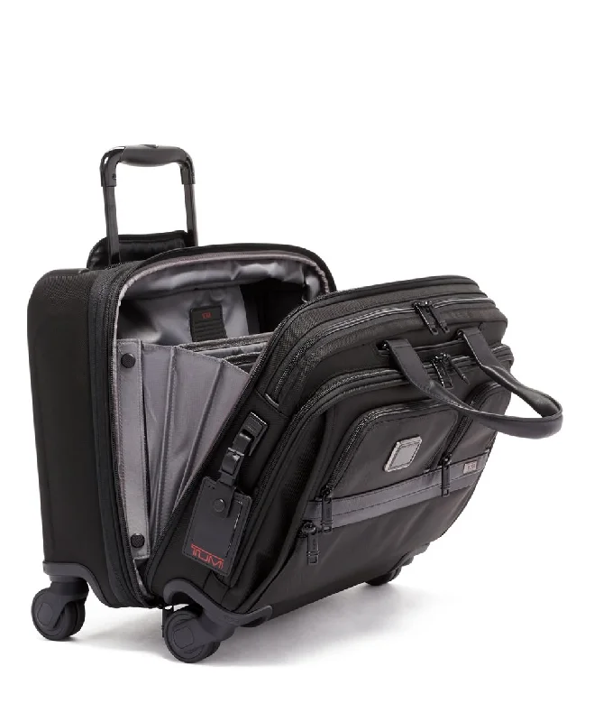 suitcase for maximum durability under stress-On Sale- TUMI Alpha 3 Laptop Zippered Briefcase Spinner- Floor Model