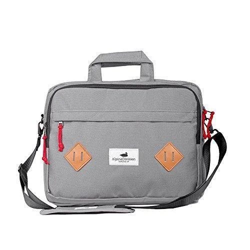 suitcase with exterior handles for easy lifting-Alpine Division Marshall Laptop Bag - Grey