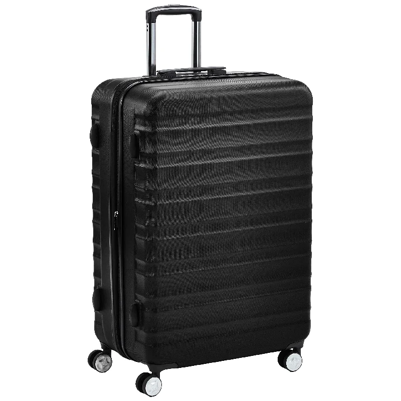 suitcase with travel-friendly design-AmazonBasics Premium Hardside Spinner 28-Inch, Black