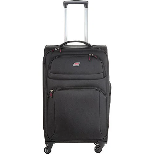 suitcase for minimalist packing-Andare Buenos Aires 25" 4 Wheel Spinner Upright (Black)