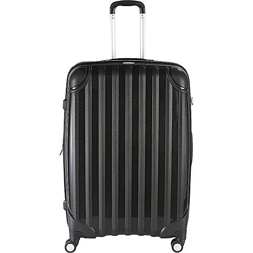 suitcase for transporting valuables-Andare Miami Hardside Spinner Upright, Black