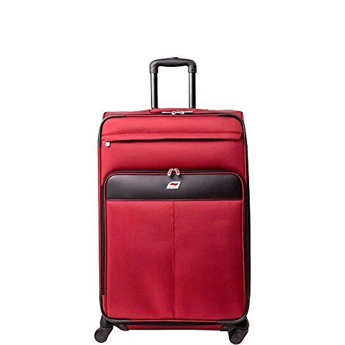 suitcase with shock-absorbing wheels-Andare Milan 28" 8 Wheel Spinner Upright (Burgundy)