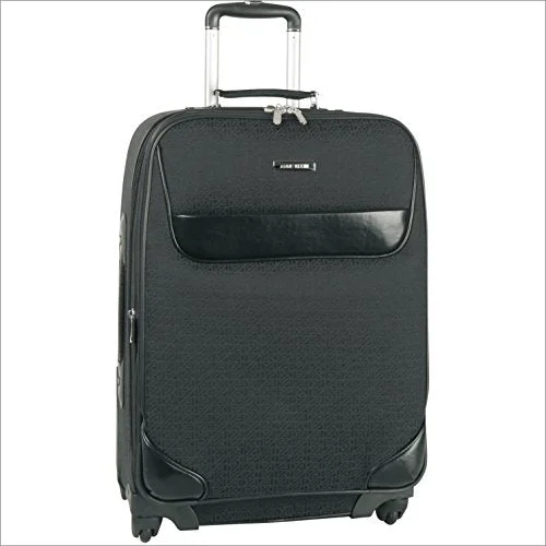 suitcase with smooth and quiet wheels-Anne Klein Luggage Signature Jacquard Spinner Carry-On, Black Tonal, One Size