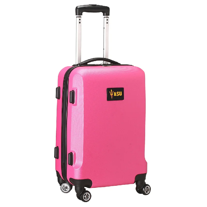 suitcase for organized international travel-Arizona St. Sun Devils20" Pink Domestic Carry-on Spinner