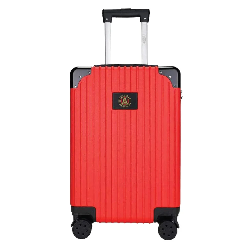 suitcase for packing light essentials-Atlanta United FC 21" Exec 2-Toned Carry On Spinner -RED