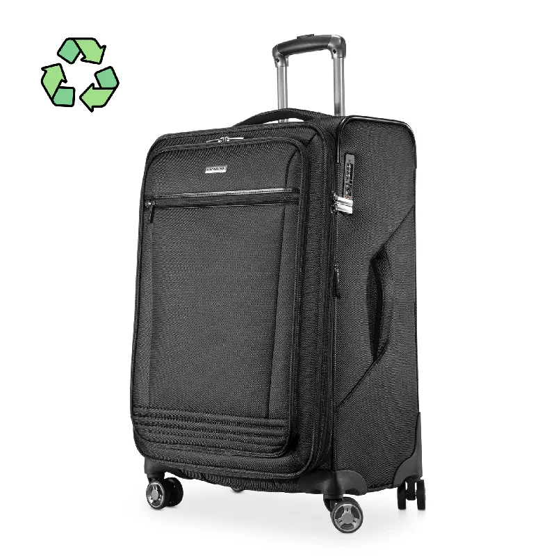 suitcase with adjustable fit-Avalon Softside Medium Check-In Expandable Spinner