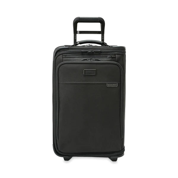 suitcase for professional use-Briggs & Riley Baseline Softsided Domestic Carry-On Upright 2-Wheeled Garment Bag- BLU175