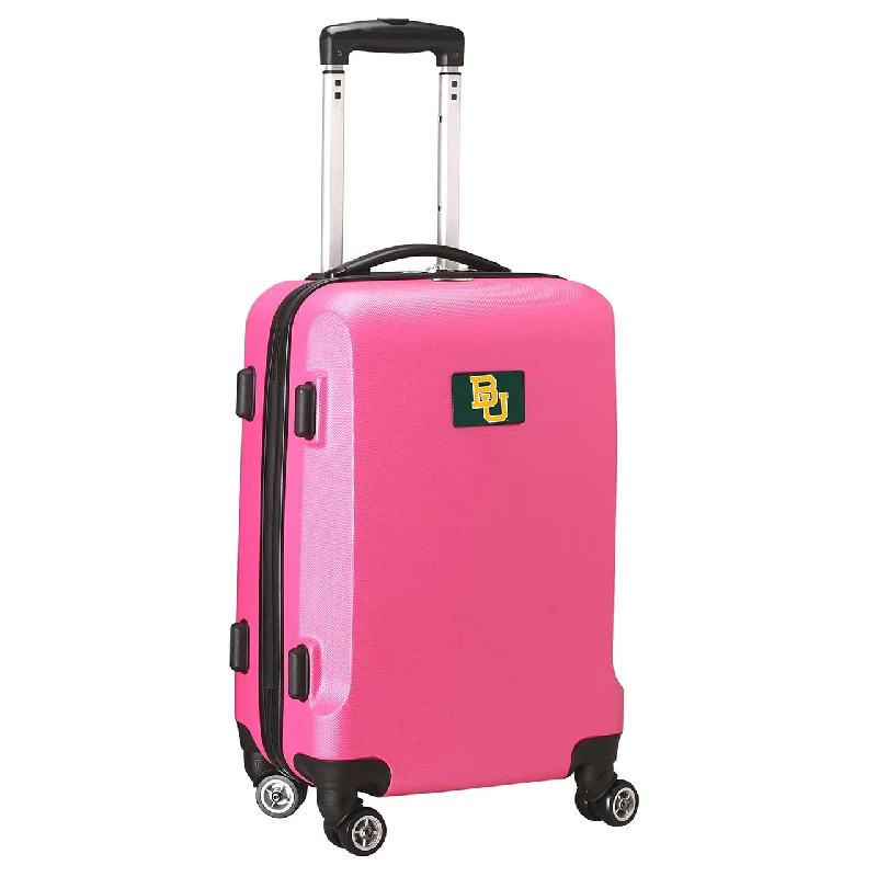 suitcase for convenient packing on the go-Baylor Bears 20" Pink Domestic Carry-on Spinner