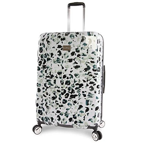 suitcase with adjustable dividers-Bebe Women'S Luggage Abigail 29" Hardside Check In Spinner, Winter Leopard