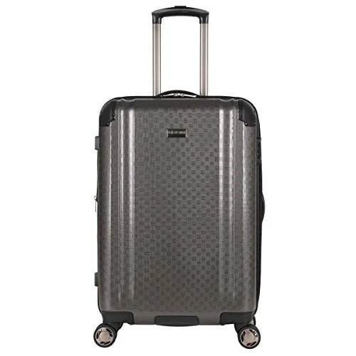 suitcase with best durability-Ben Sherman 24" Pap Expandable 8-Wheel Luggage Upright, Charcoal