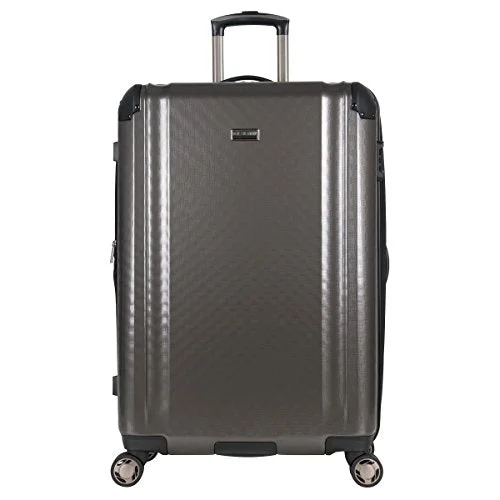 suitcase with organizational divider system-Ben Sherman 28" Pap Expandable 8-Wheel Luggage Upright, Charcoal