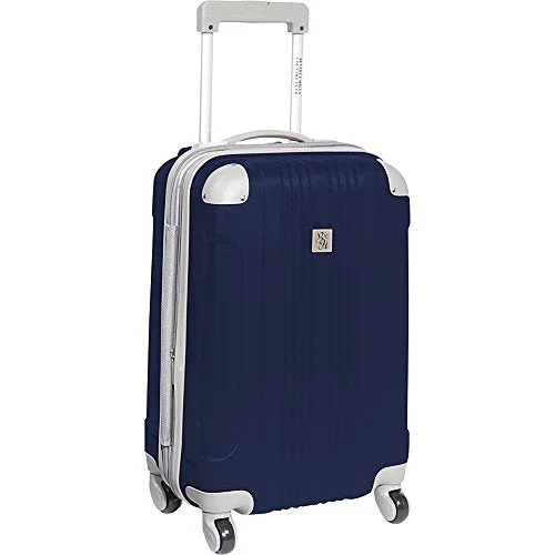 suitcase for essential items only-Beverly Hills Country Club Newport 21" Hardside Spinner Carry On (Navy)