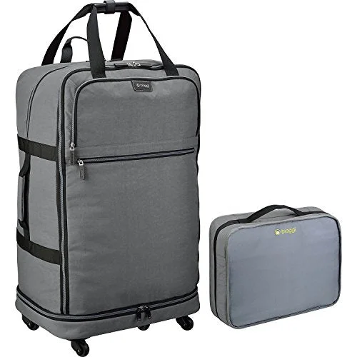 suitcase with multi-directional wheels-Biaggi Zipsak 27" Micro Fold Upright … (One Size, Grey)