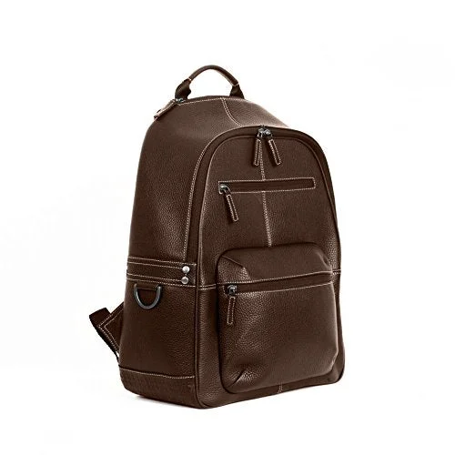 suitcase with high-end features-Boconi Tyler Tumbled Campus Pack (Coffee With Khaki)