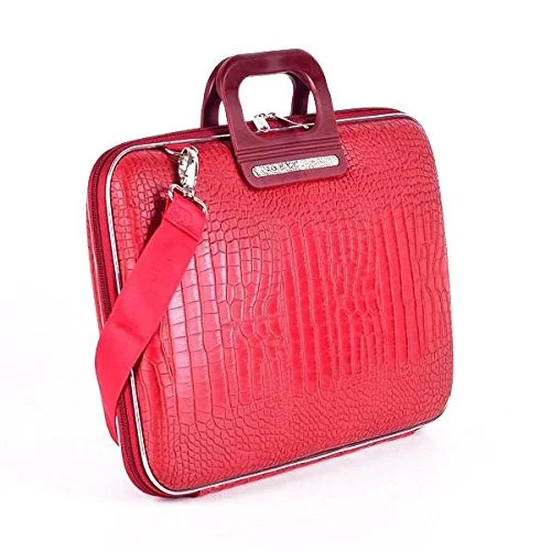 briefcase with unique design for standout professionals -Bombata Cocco 15-Inch Briefcase (Red)