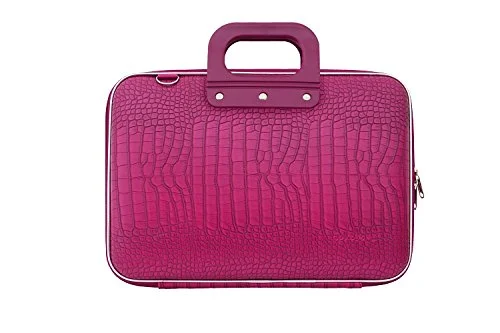 sleek briefcase with professional style -Bombata Cocco Briefcase 13-Inch (Pink)