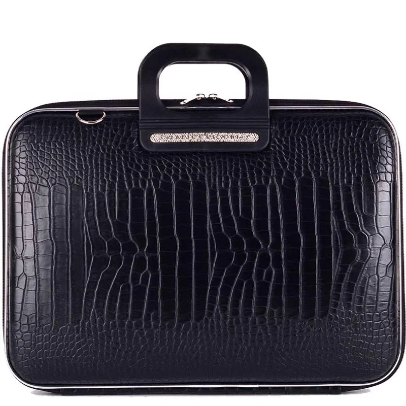 professional briefcase with handle and shoulder strap -Bombata Cocco Siena Briefcase 15In