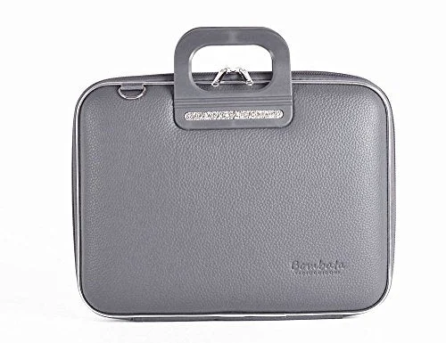 stylish and functional briefcase for businesswomen -Bombata Firenze Briefcase 15.6-Inch (Charcoal)