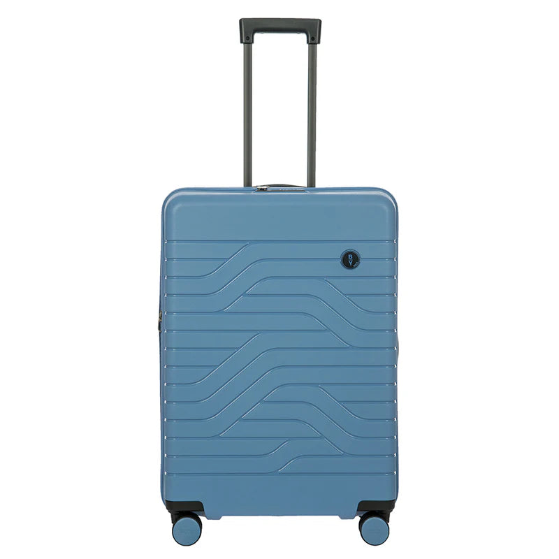 suitcase for efficient travel planning-Bric's B/Y Ulisse 28" Expandable Spinner Grey Blue