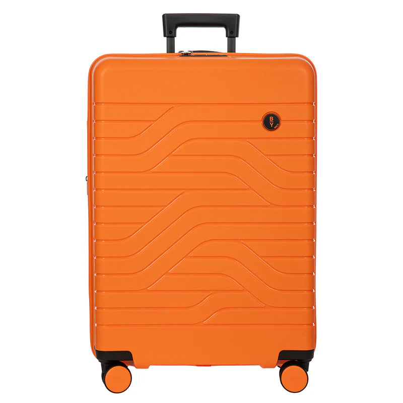 suitcase with enhanced luggage capacity-Bric's B/Y Ulisse 30" Expandable Spinner Orange