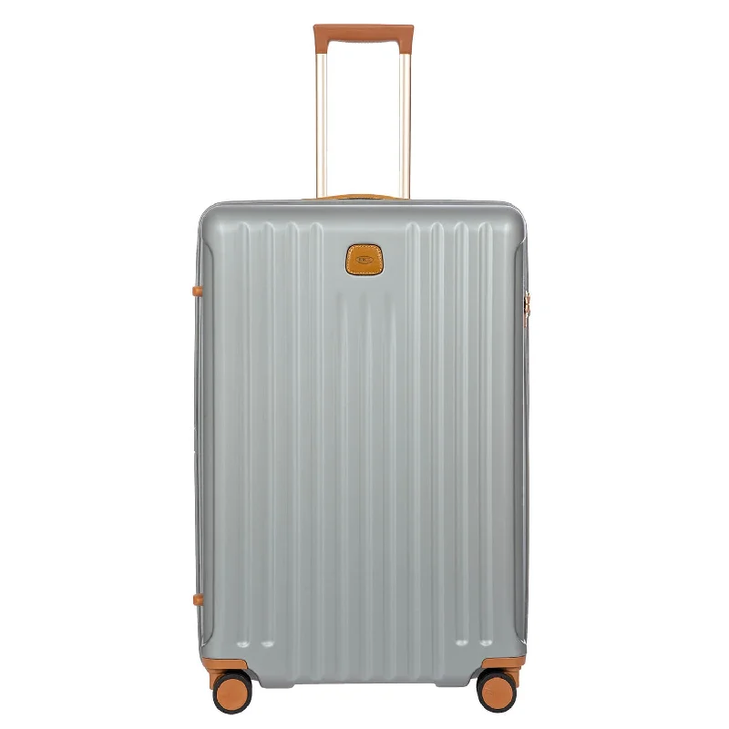 suitcase for keeping clothes wrinkle-free-Bric's Capri 30" Spinner Expandable - Silver