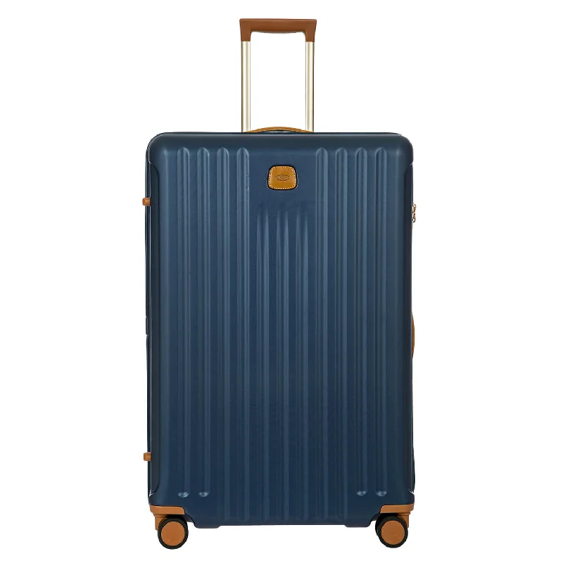 suitcase for efficient airport navigation-Bric's Capri 32" Spinner Expandable - Matte Blue