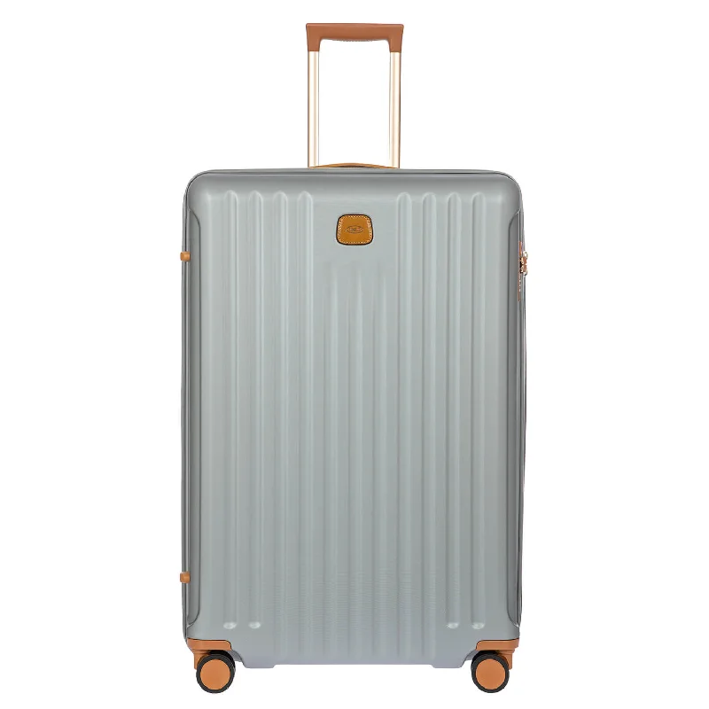 suitcase for light packers-Bric's Capri 32" Spinner Expandable - Silver