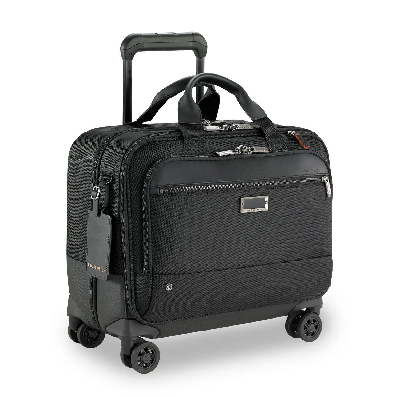 suitcase for perfect vacation packing-Briggs & Riley @work Medium Spinner Brief KR420SP