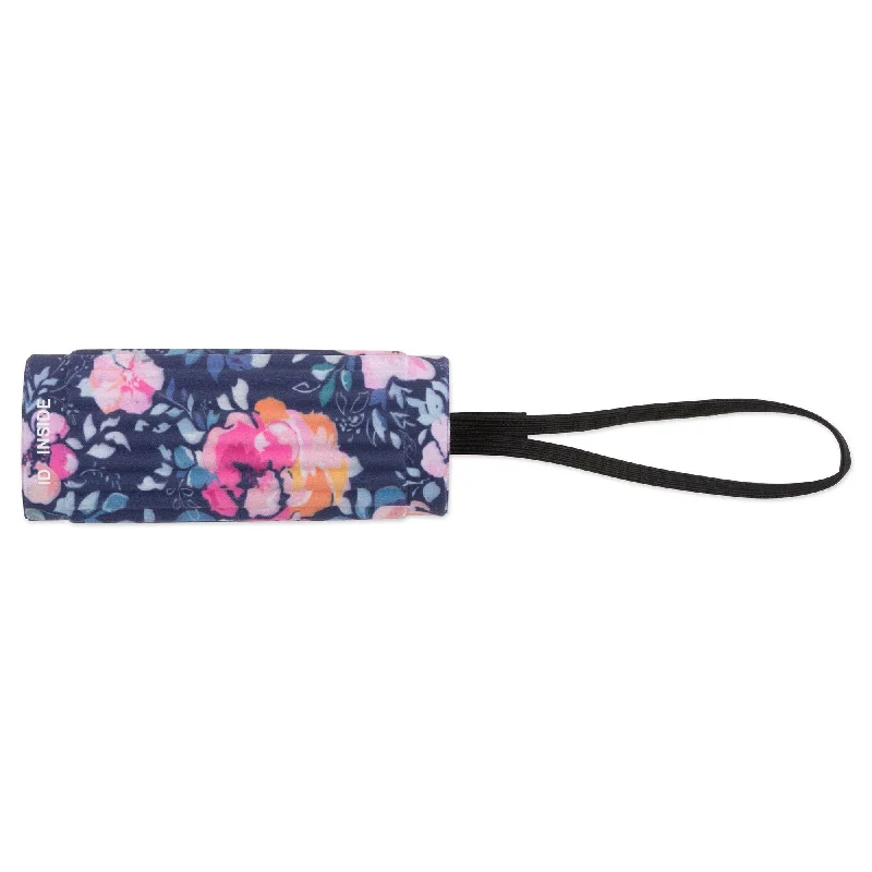 suitcase for family road trips-Bucky - IdentiGrip Luggage Handle Wrap - Midnight Floral