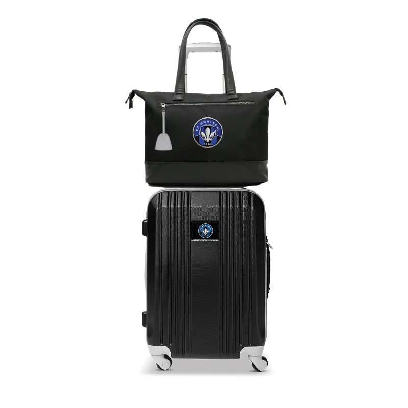 suitcase with high-end features-CF Montréal Tote Bag and Luggage Set -GRAY