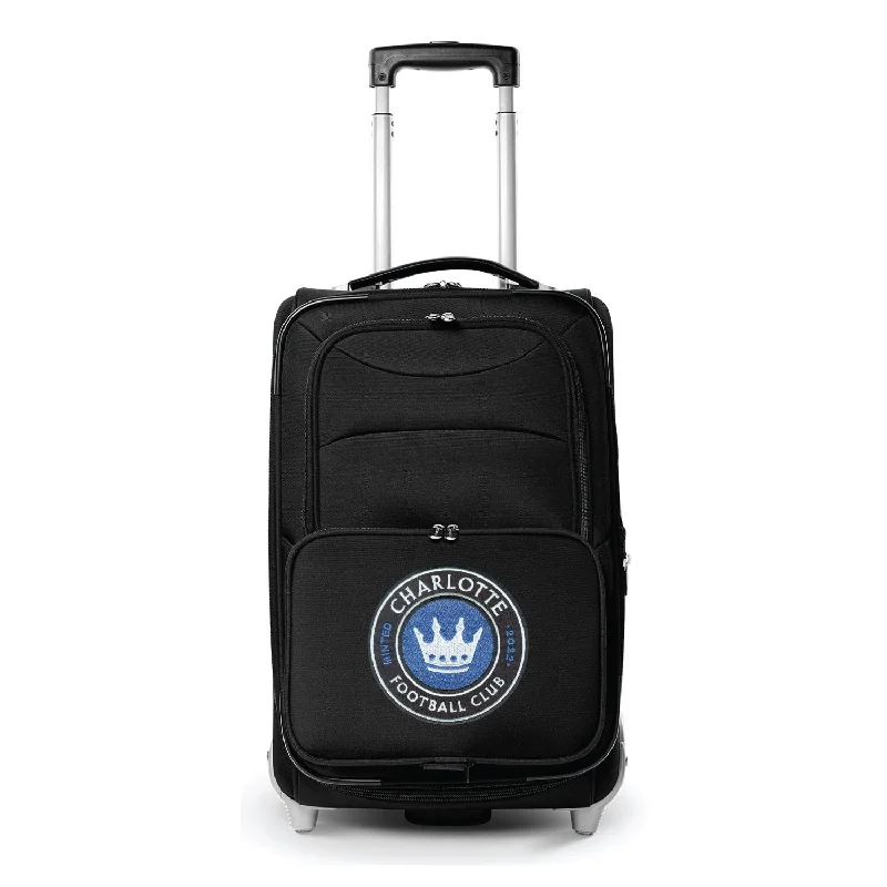 suitcase with flexible interior organization-Charlotte FC  21" Rolling Carry-On Luggage