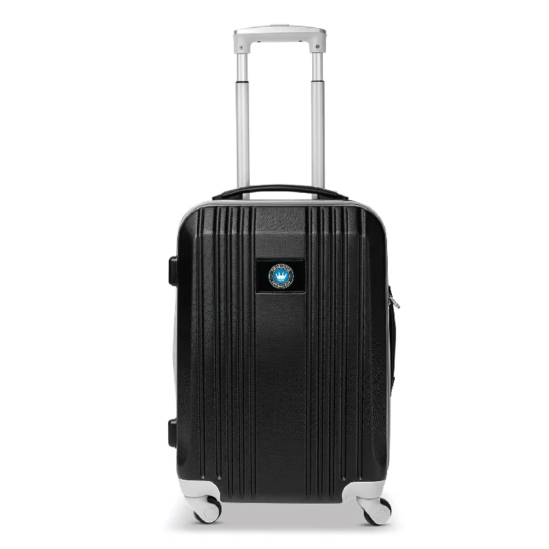 suitcase for eco-conscious travelers-Charlotte FC 21" Two-Tone Carry On Spinner Luggage- GRAY