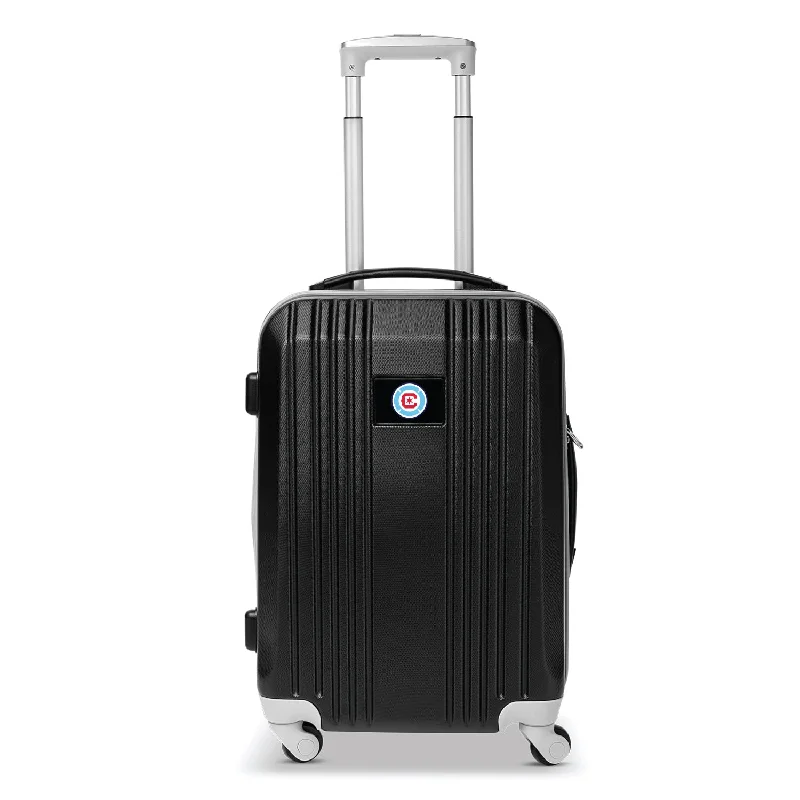 suitcase for perfect travel style-Chicago Fire FC 21" Two-Tone Carry On Spinner Luggage- GRAY