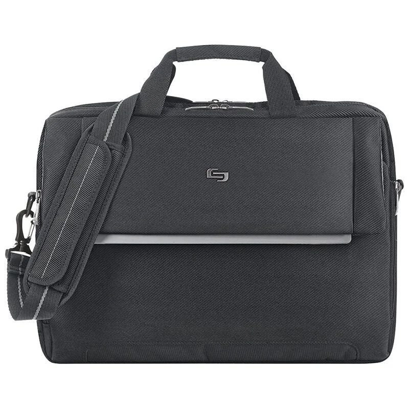 genuine leather briefcase for executive use -Solo Chrysler 17.3" Laptop Zippered Briefcase