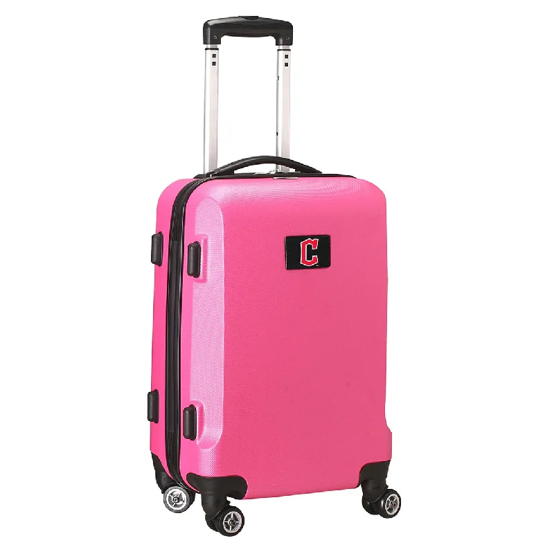 suitcase with top-quality zippers-Cleveland Guardians 20" Pink Domestic Carry-on Spinner