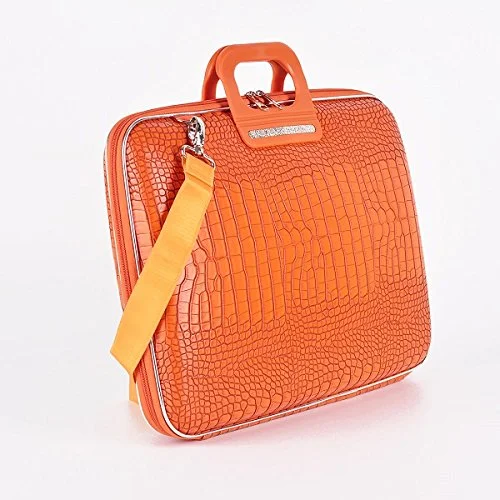 briefcase with secure combination lock -Cocco Bombata Siena Briefcase For 15 Inches - Orange