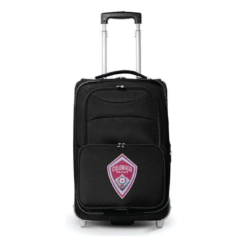 suitcase with lockable external compartments-Colorado Rapids  21" Rolling Carry-On Luggage