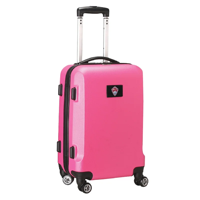 suitcase with top-rated security features-Colorado Rapids 21"Carry-On Hardcase Spinner- Pink