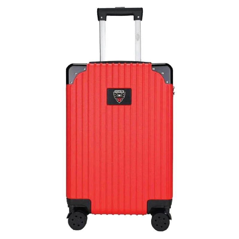 suitcase for seasonal travel-D.C. United 21" Exec 2-Toned Carry On Spinner -RED