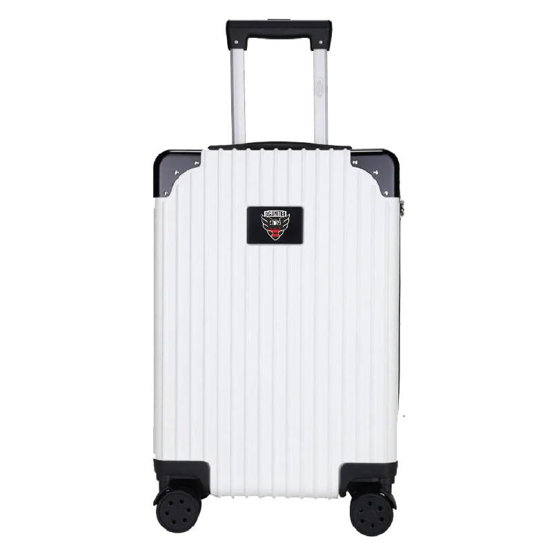 suitcase with easy-access features-D.C. United 21" Exec 2-Toned Carry On Spinner -WHITE