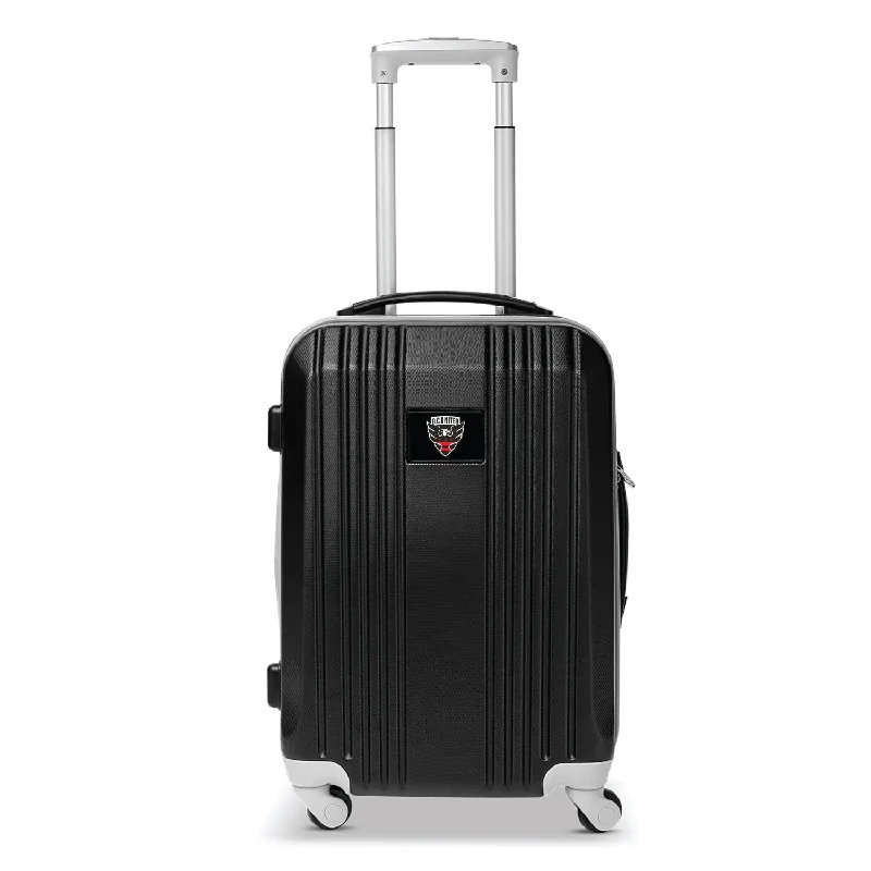 suitcase for maximum durability under stress-D.C. United 21" Two-Tone Carry On Spinner Luggage- GRAY