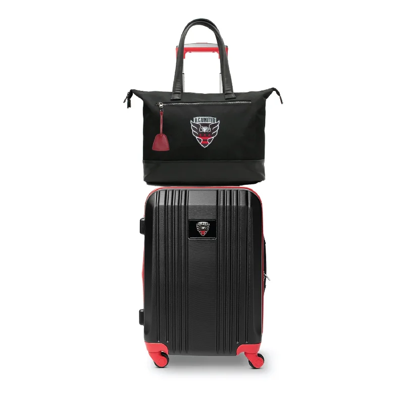 suitcase for durable and secure travel-D.C. United Tote Bag and Luggage Set -RED