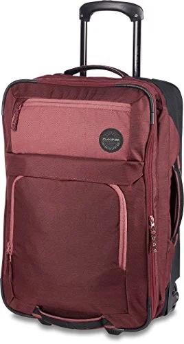 suitcase with softshell design-Dakine Status Roller Luggage Bag, Burnt Rose, 45 L+