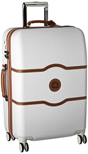 suitcase for organized travel experience-Delsey Luggage Chatelet Hard+ 24 Inch 4 Wheel Spinner, Champagne