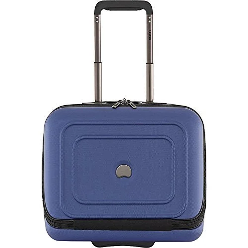 suitcase for minimalistic travelers-suitcase for stress-free travel-Delsey Luggage Cruise Lite Hardside 2 Wheel Underseater With Front Pocket, Blue